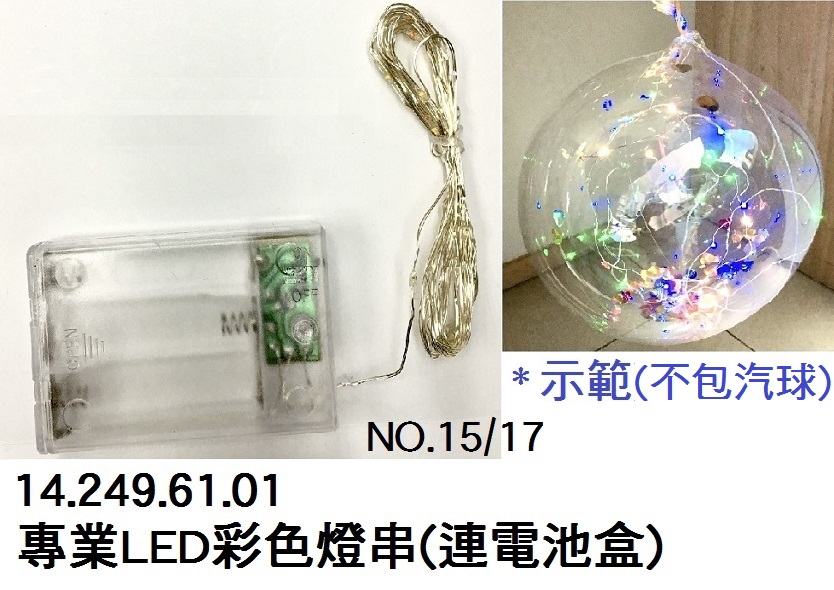 14.249.61.01 _專業LED彩色燈串(連電池盒)