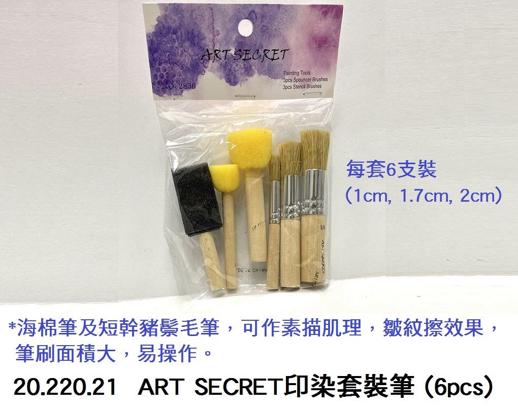 20.220.21 _ART SECRET印染套裝筆 (6pcs)