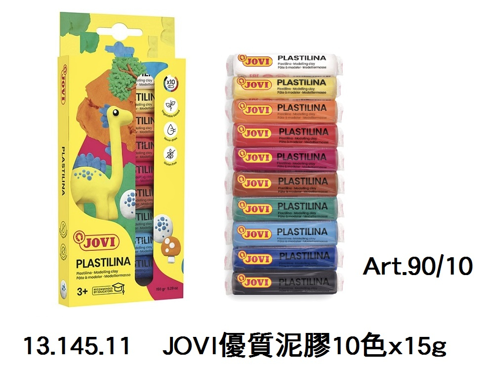 13.145.11 _JOVI優質泥膠10色x15g   Art.90｜10